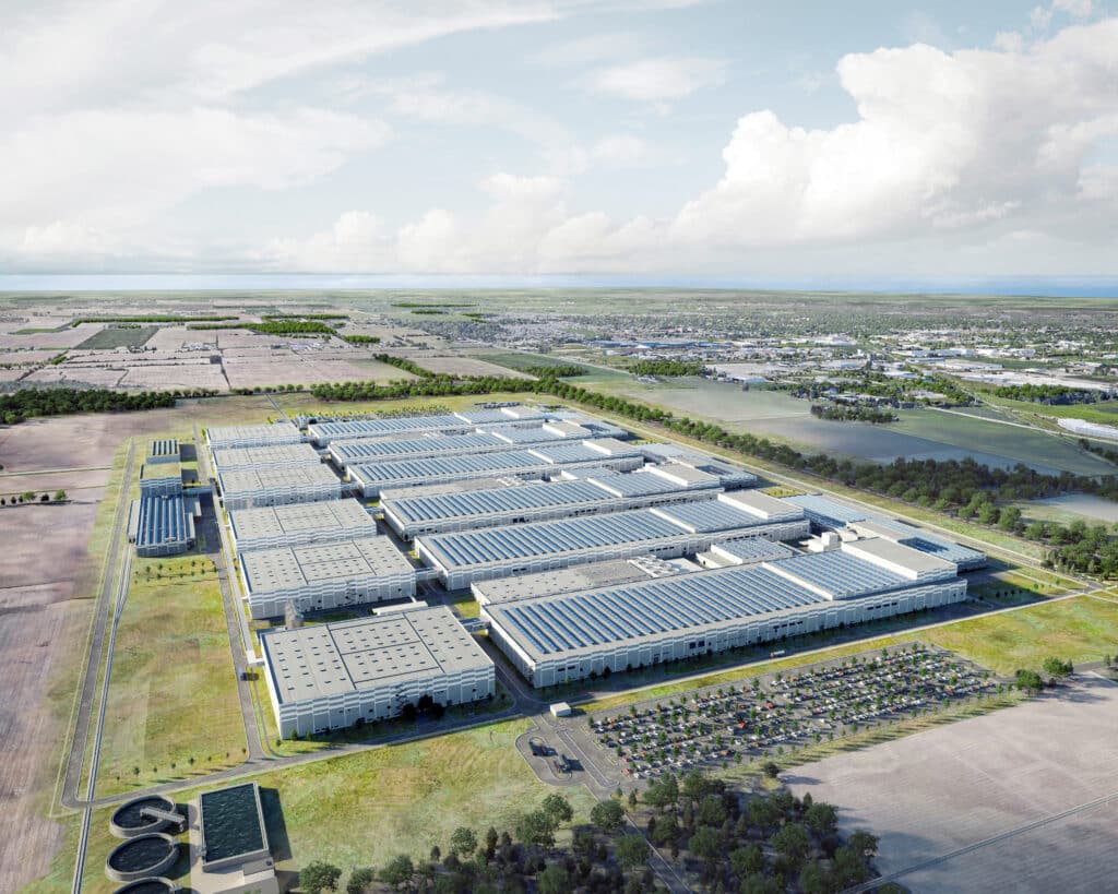 Visualisierung der Gigafabrik St. Thomas, Ontario | Bild: Volkswagen AG